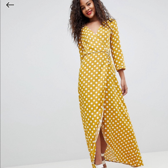 tall wrap maxi dress